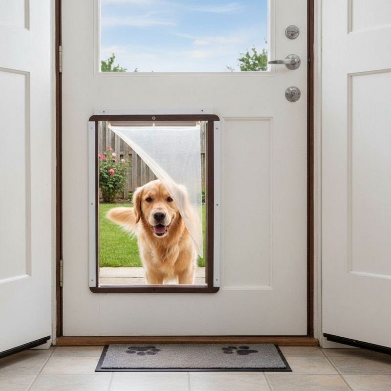 Dog Door Installation detail